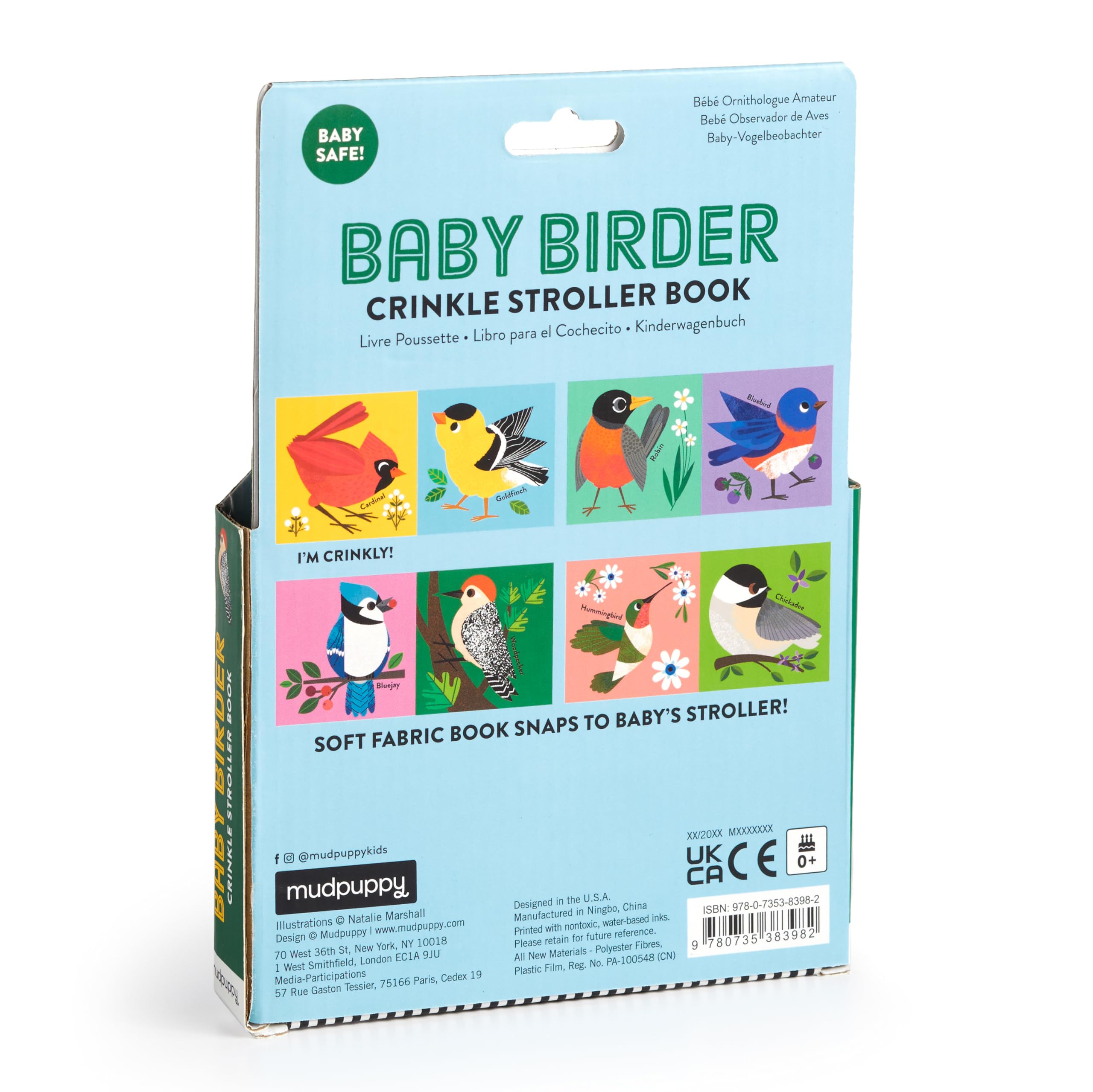 Baby Birder Crinkle Fabric Stroller Book - Image 4