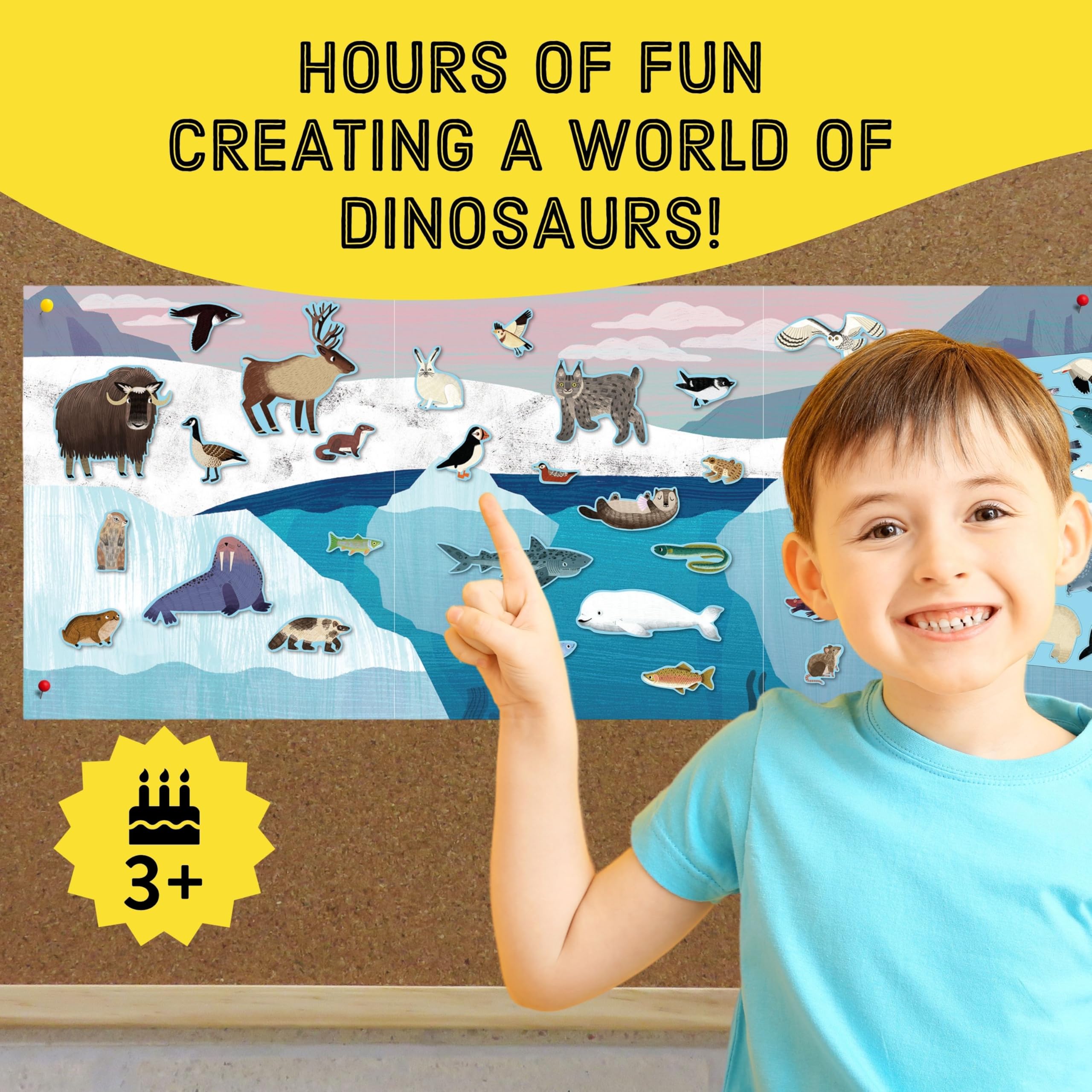 Mudpuppy Arctic Life - Sticker Play Reusable Activity Kit Featuring Fun Illustrations of Arctic Animals for Children Ages 3 and Up - Image 6