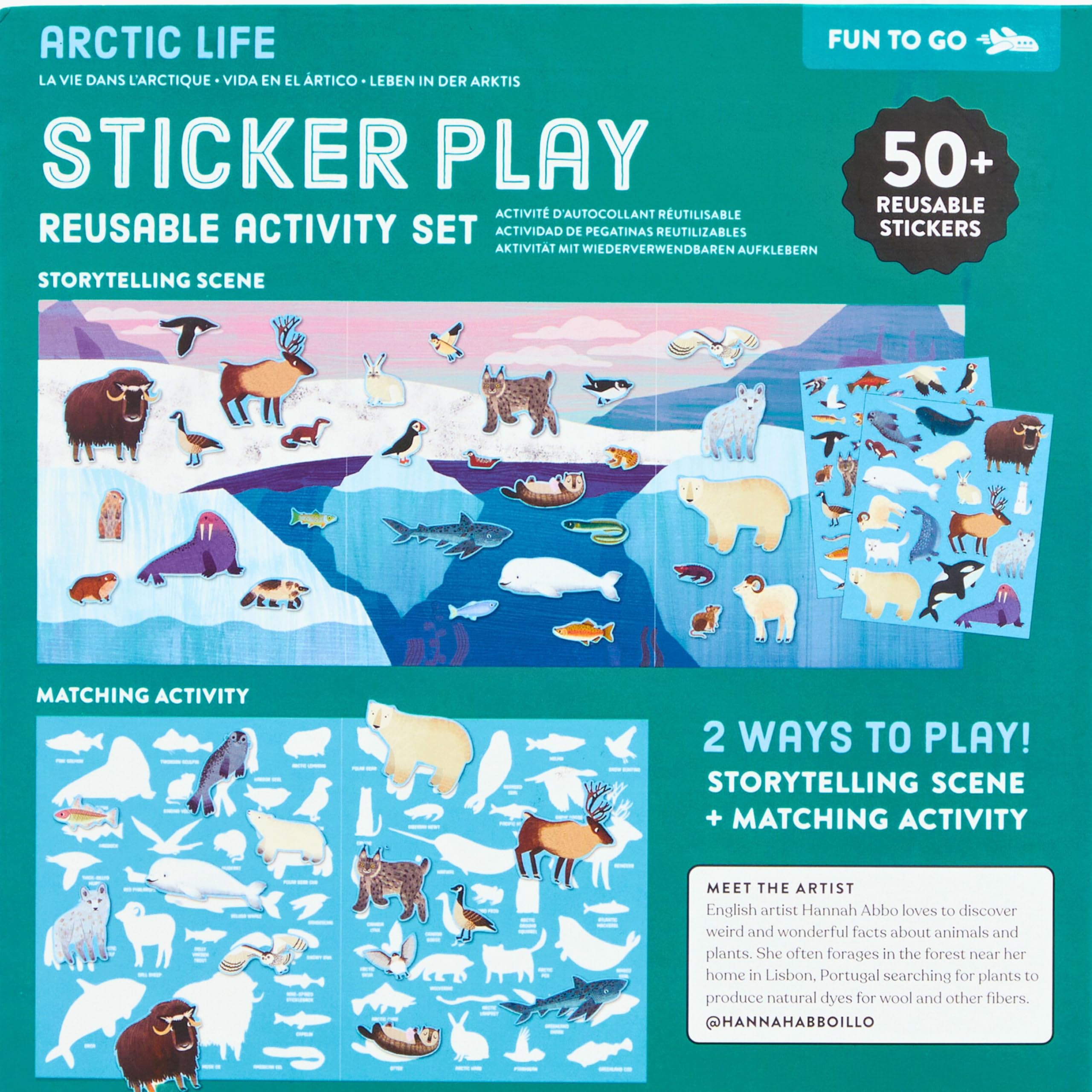 Mudpuppy Arctic Life - Sticker Play Reusable Activity Kit Featuring Fun Illustrations of Arctic Animals for Children Ages 3 and Up - Image 7