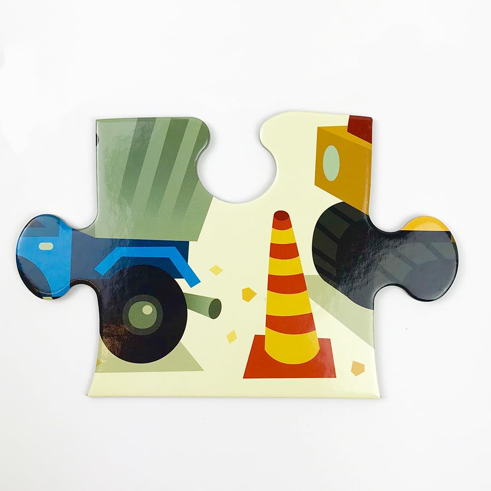 Mudpuppy Construction - Jumbo 25 Piece Jigsaw Floor Puzzle Featuring Excavators, Cranes, and More! - Image 3