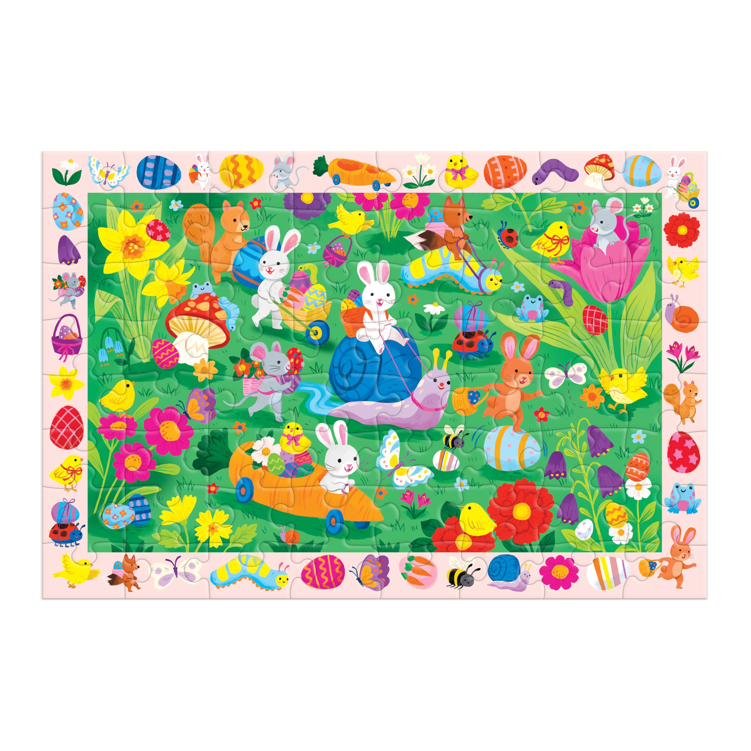 Mudpuppy Easter Egg Hunt — 64 Piece Search & Find Puzzle Featuring Adorable Spring Easter Scene and Over 40 Hidden Images to Find for Ages 4+ - Image 4
