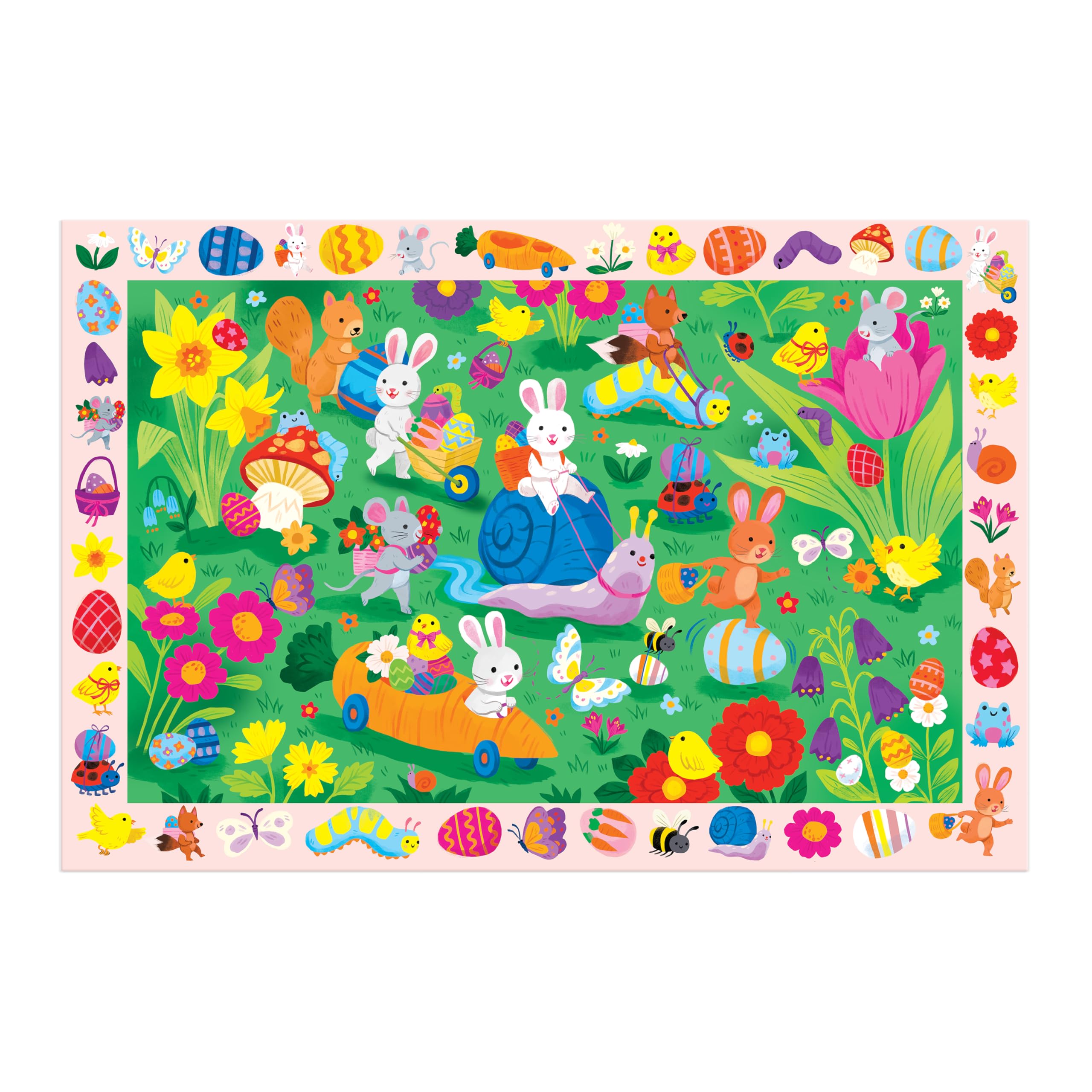 Mudpuppy Easter Egg Hunt — 64 Piece Search & Find Puzzle Featuring Adorable Spring Easter Scene and Over 40 Hidden Images to Find for Ages 4+ - Image 5