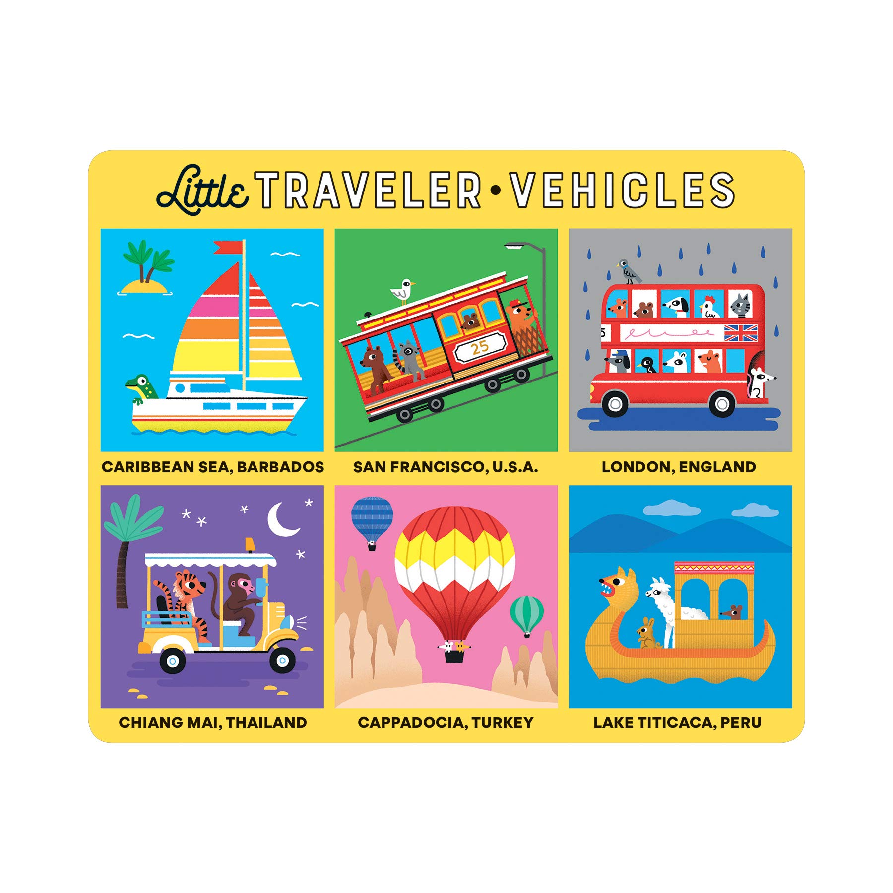 Mudpuppy Little Traveler Bingo – Fun, Easy to Play Matching Game for Families – Ideal for 2-4 Players, Kids Card Game for Ages 3+ – Instruction Included - Image 6