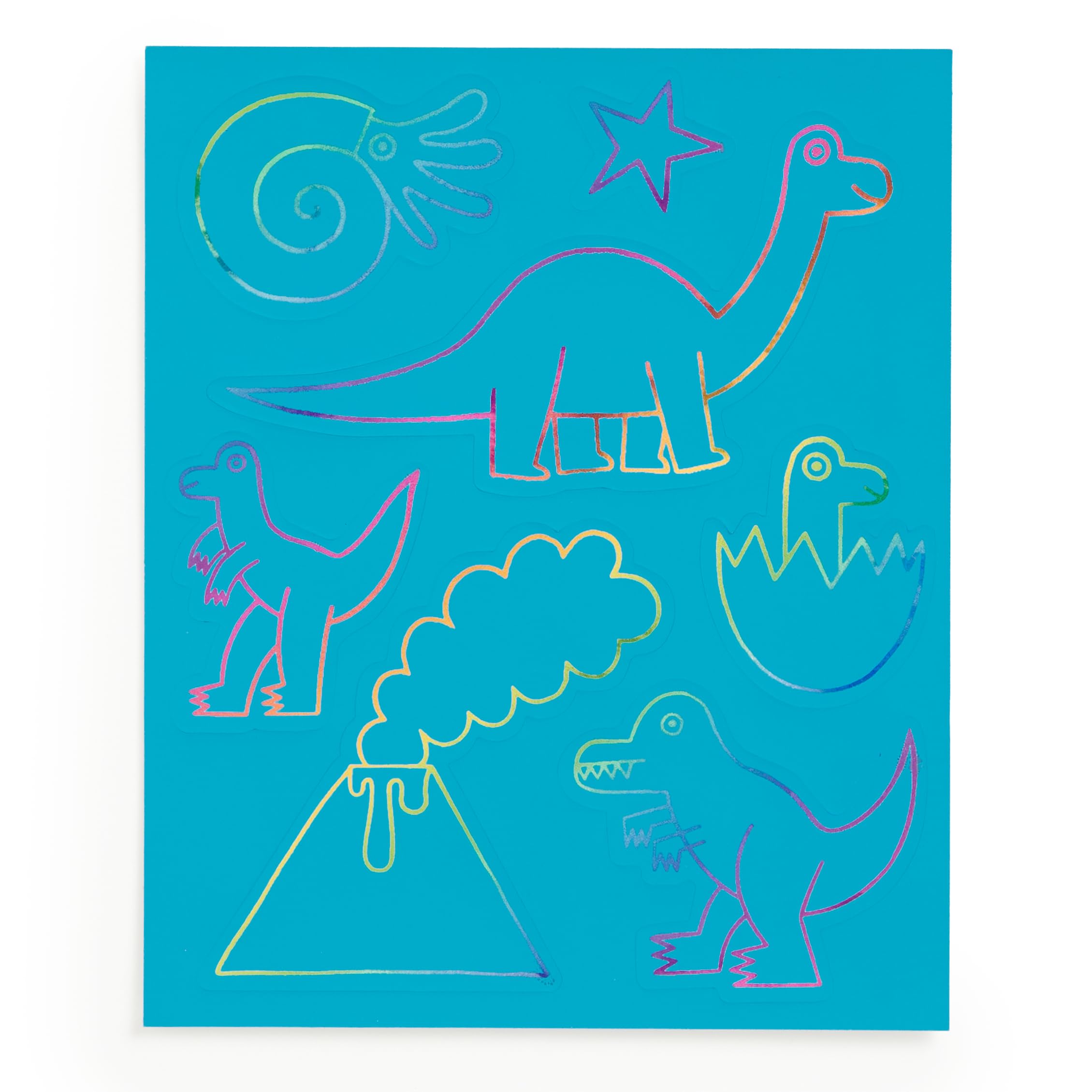 Mudpuppy Mighty Dinosaurs - Scratch & Sparkle Art Activity Kit Featuring Fun Illustrations of Dinosaurs for Children Ages 5 and Up - Image 8