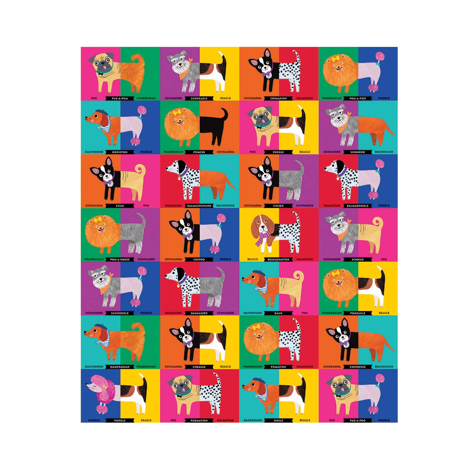 Mudpuppy Mix-The-Mutts! Hilarious Family Game for 2-4 Players, Matching Game for Kids Ages 6+, Includes Bonus Poster, Multicolor - Image 3