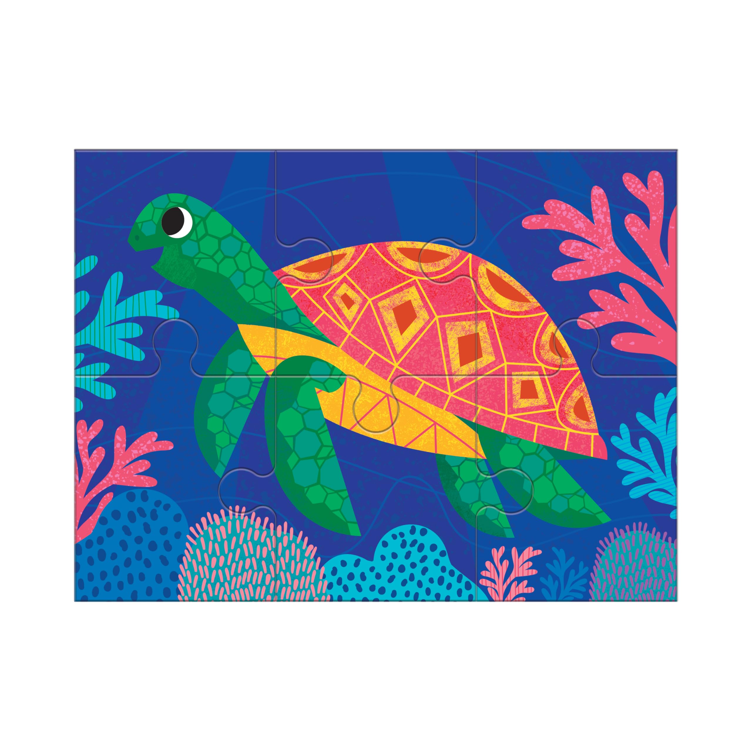 Mudpuppy Ocean Friends 4-in-a-Box Puzzle Set – Includes 4 Fun Jigsaw Puzzles for Kids with 4-12 Pieces – Features Colorful Ocean Illustrations for Ages 2-5 - Image 5