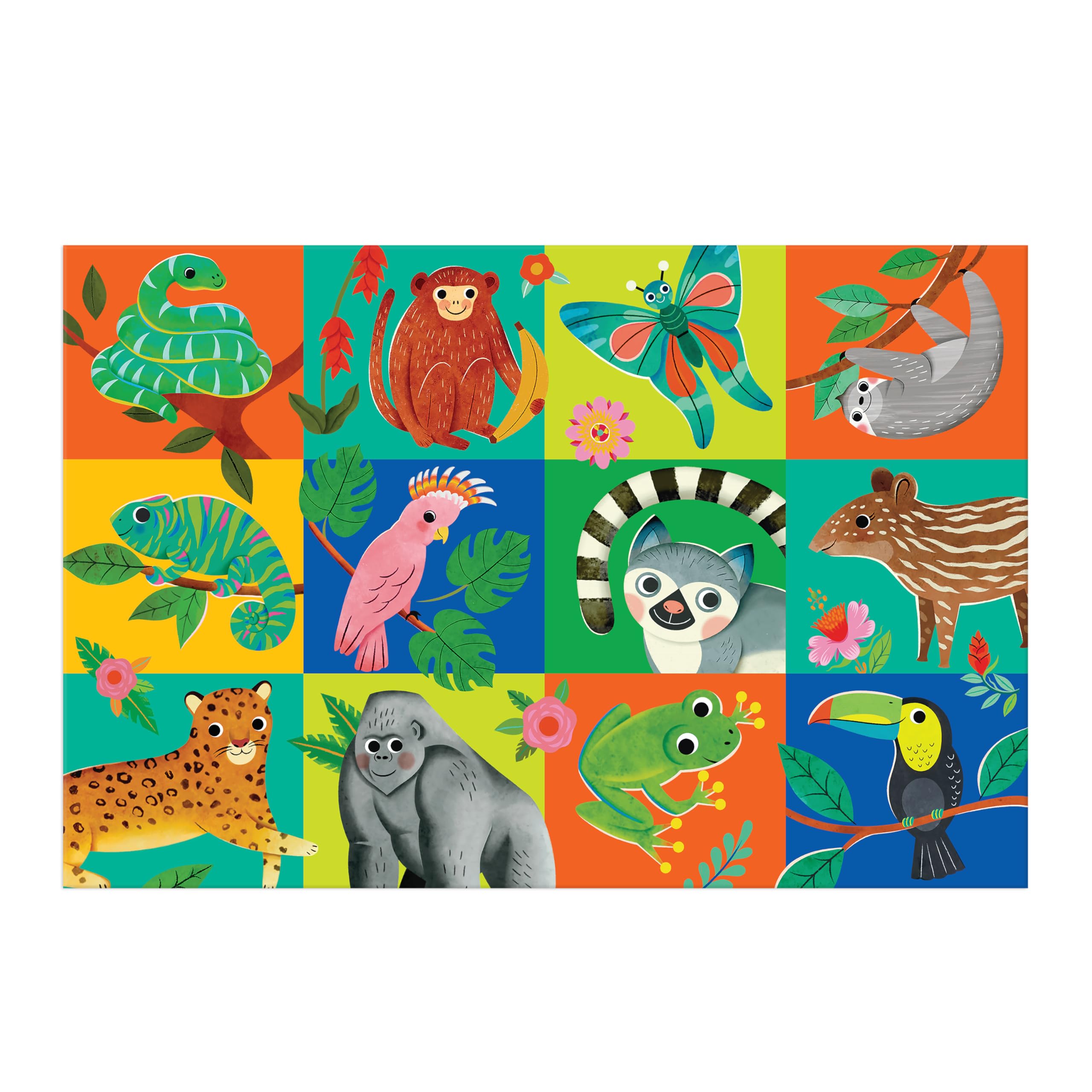 Mudpuppy Rainforest Friends – 48 Piece Giant Floor Jigsaw Puzzle Featuring A Colorful Scene of Different Kinds of Rainforest Animals - Image 5