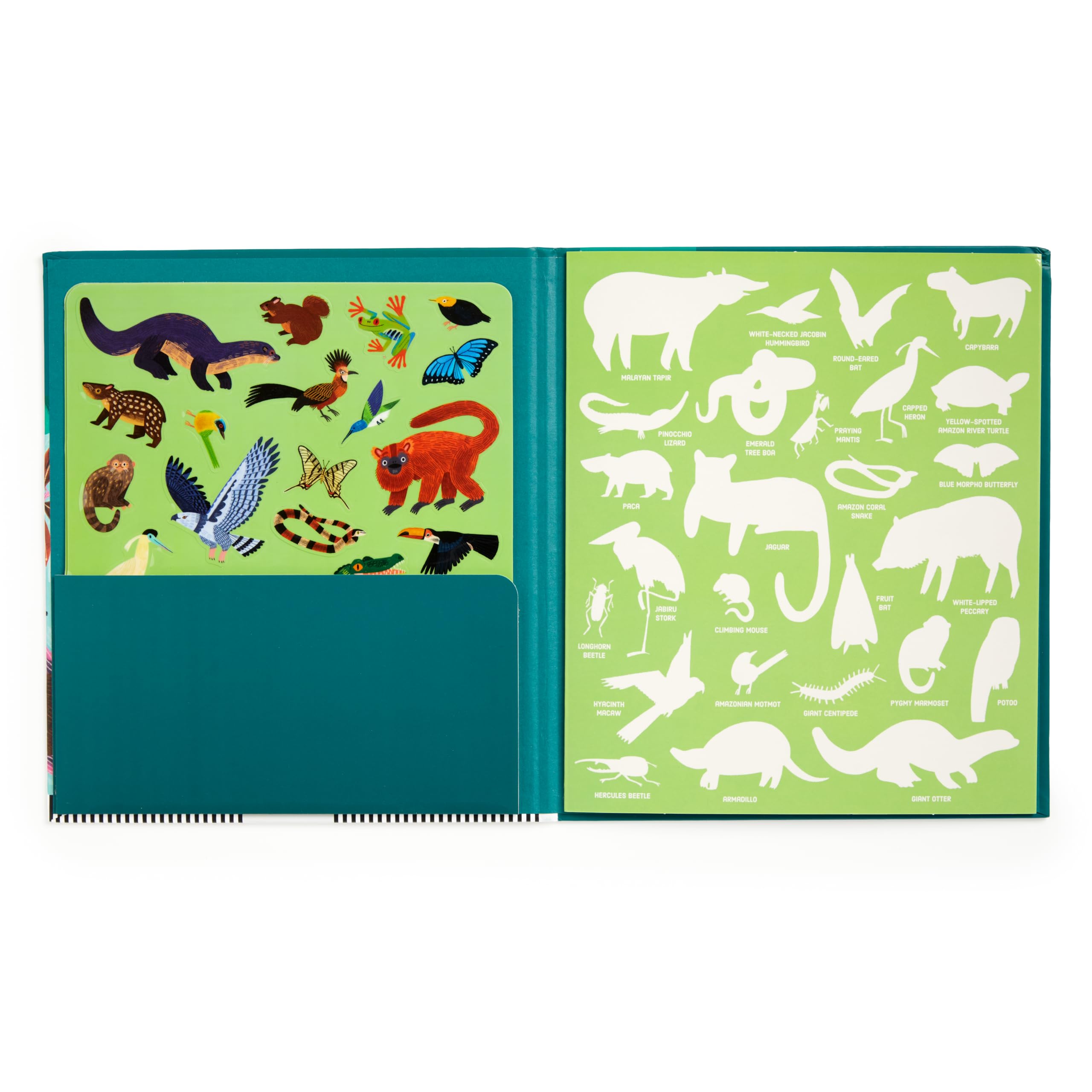 Mudpuppy Rainforest- Sticker Play Reusable Activity Kit Featuring Fun Illustrations of Rainforest Animals for Children Ages 3 and Up - Image 5