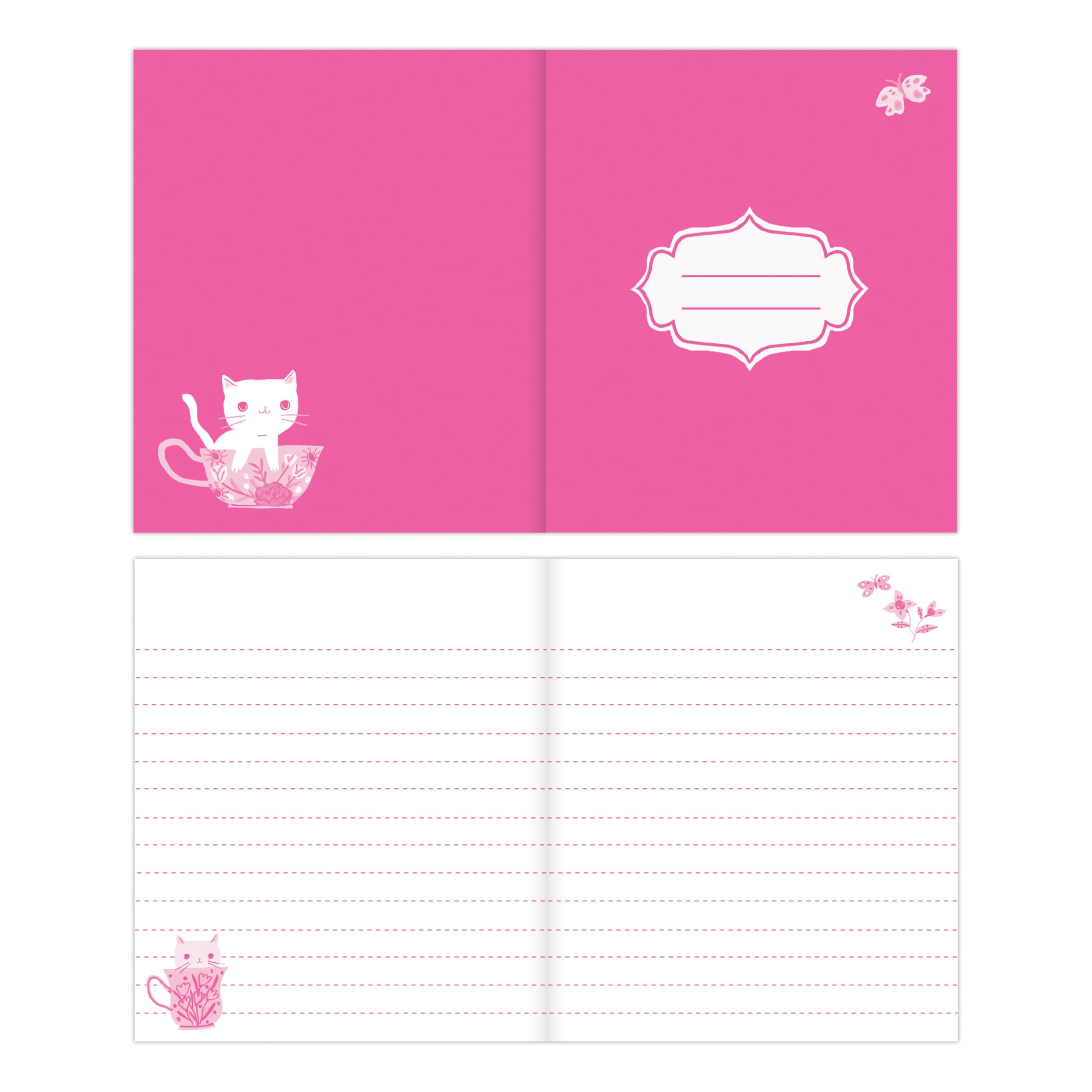 Mudpuppy Teacup Kittens Locked Diary for Kids – Includes a Lock and 2 Keys, Measures 6.5” x 5.5” – Diary Journal with Fun Cover Designs, 192 Pages, Ideal for Ages 4+ - Image 3