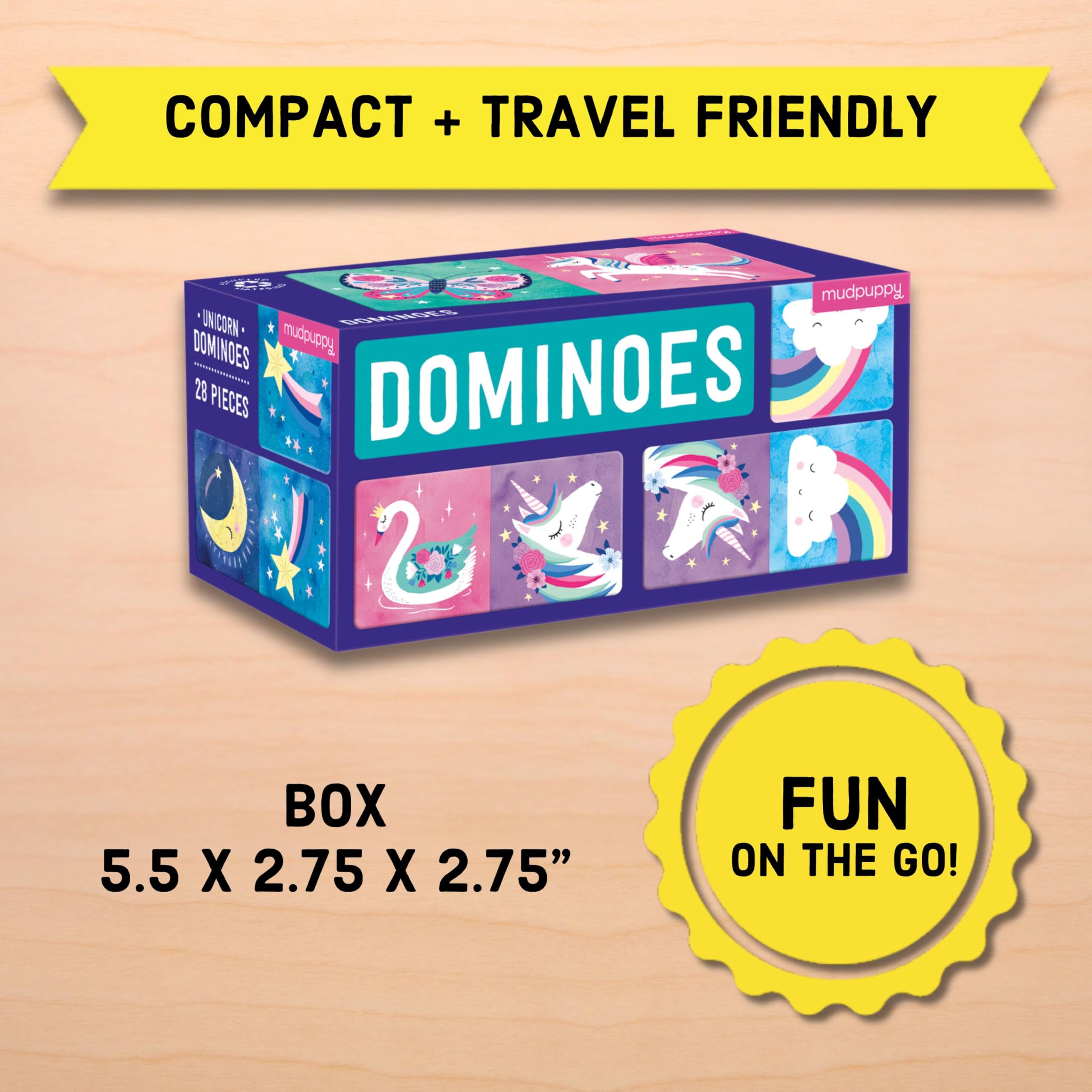 Mudpuppy Unicorn Dominoes - Image 4