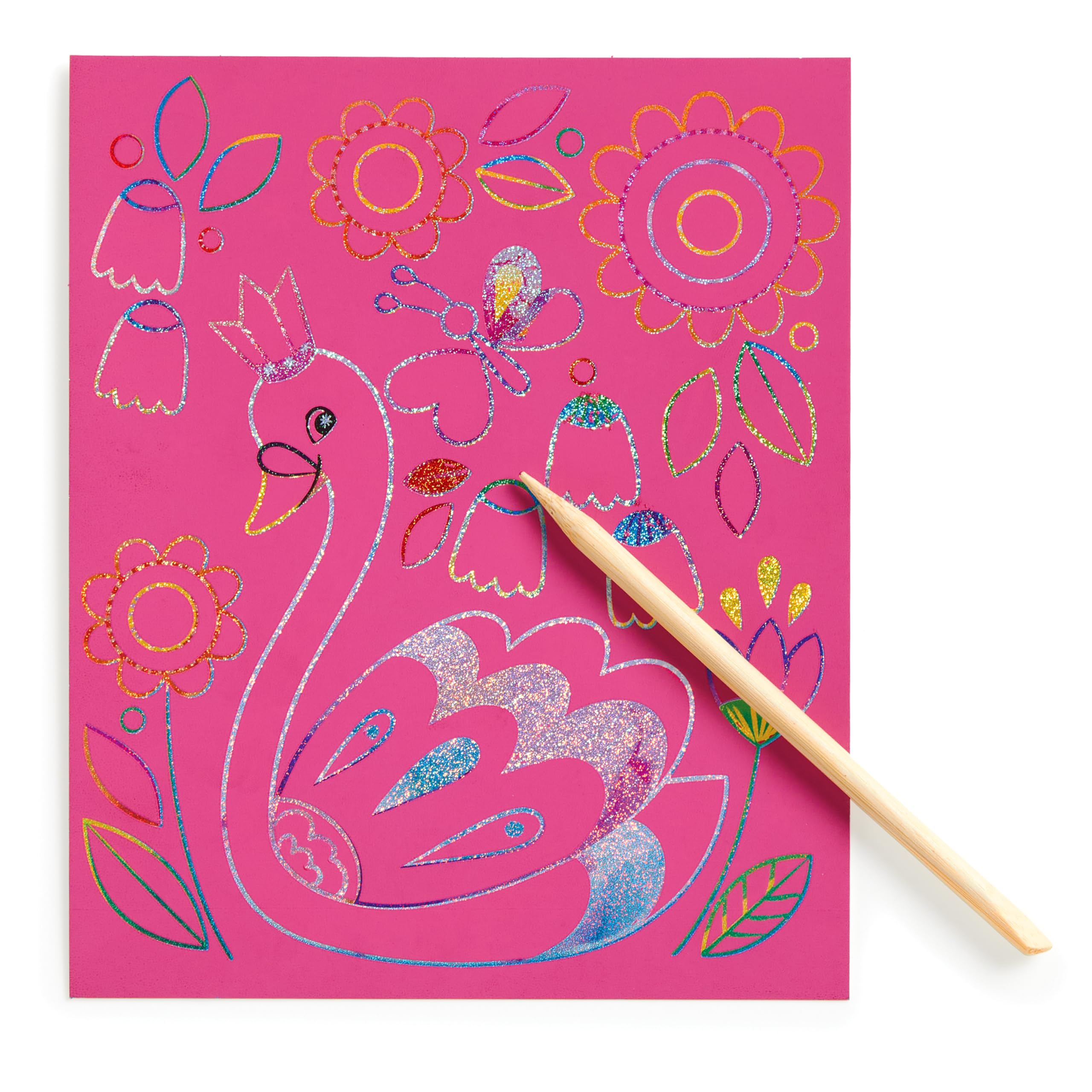 Mudpuppy Unicorn Magic - Scratch & Sparkle Art Activity Kit Featuring Fun Illustrations of Unicorns for Children Ages 5 and Up - Image 4