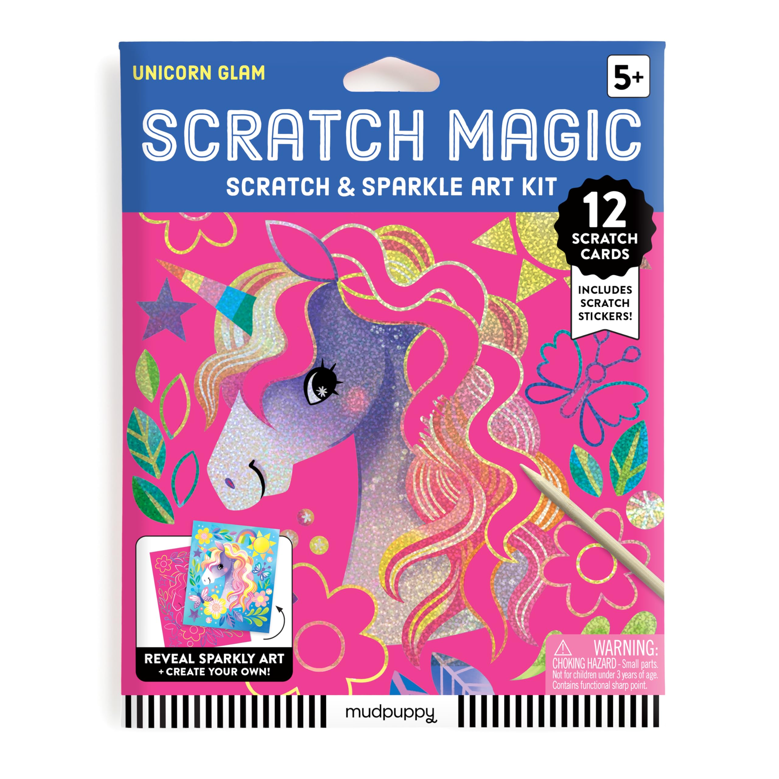 Mudpuppy Unicorn Magic - Scratch & Sparkle Art Activity Kit Featuring Fun Illustrations of Unicorns for Children Ages 5 and Up - Image 7