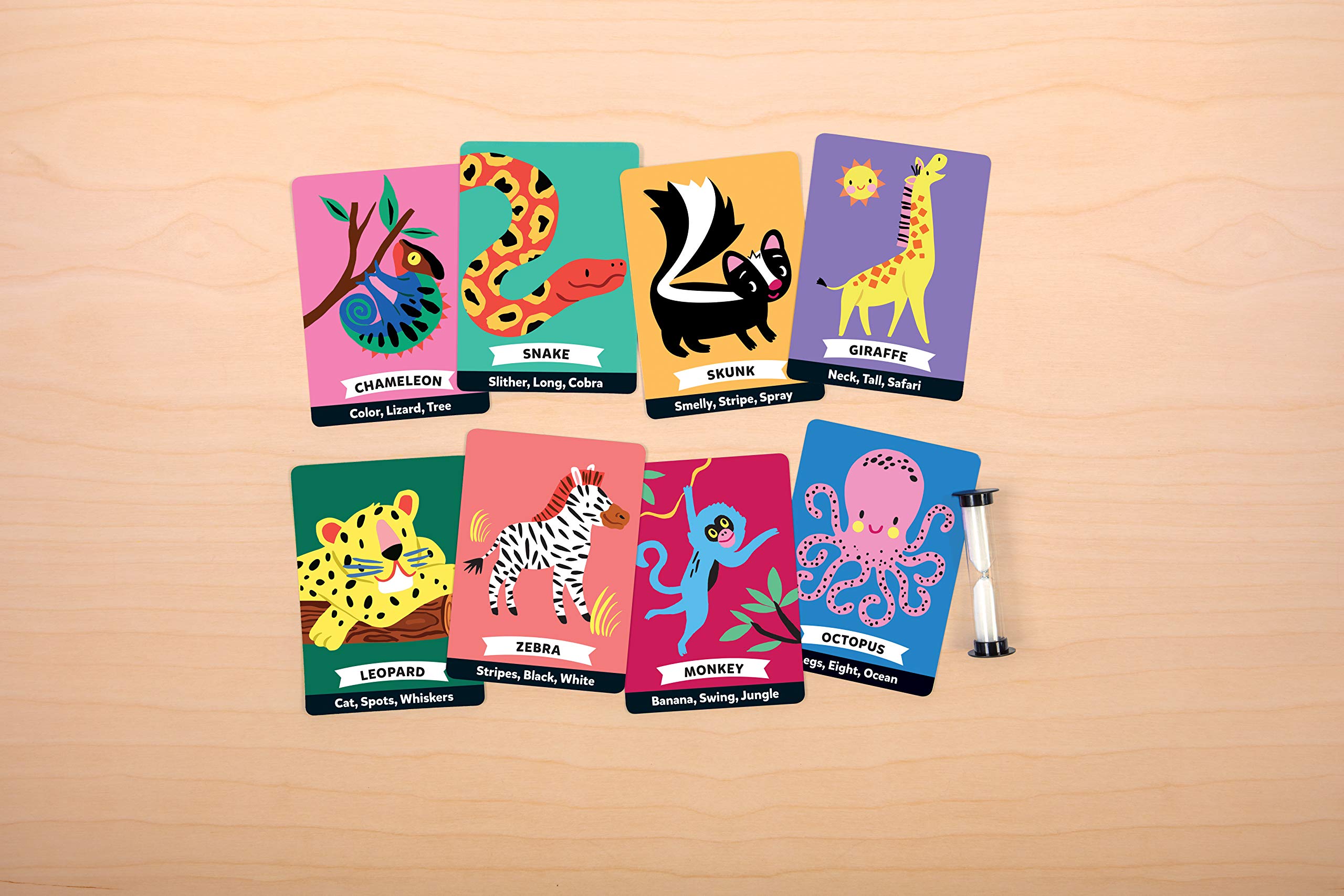 Mudpuppy Who’s in The Wild? Game – Card Game for Families, Guessing Game for Kids Ages 4-10 – Easy to Play for 2+ Players, Includes 30 Oversized Cards and Sand Timer, Makes a Great Gift - Image 3