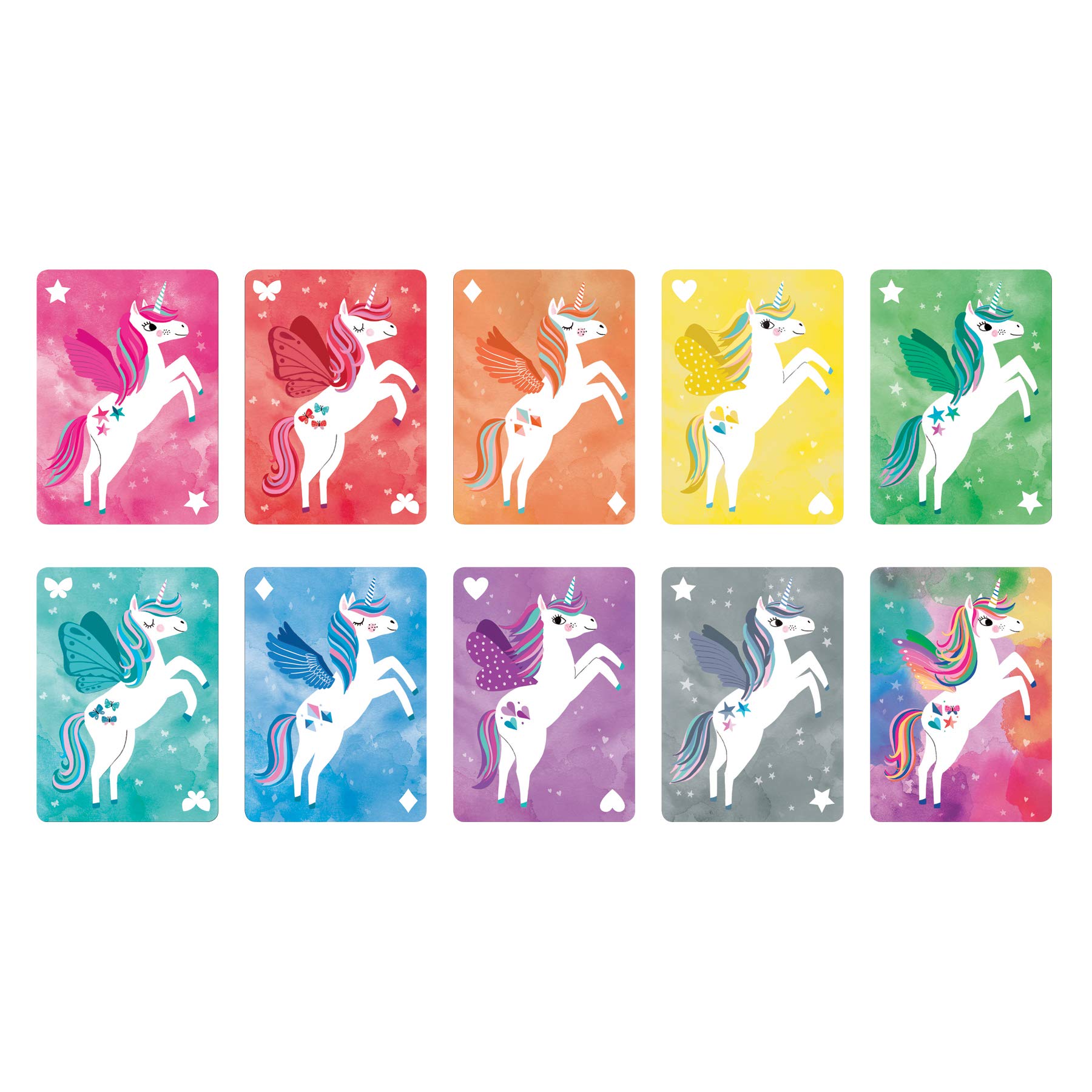 Mudpuppy Wild Unicorn! Playing Cards to Go: 40 Cards, Drawstring Cotton Bag, Ages 4-10 - Image 3